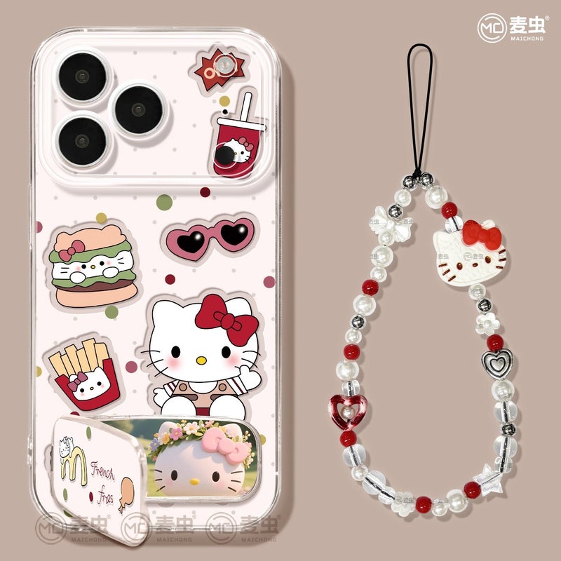 Bow Hello Kitty Suitable for Apple 17Promax Mobile Phone Case Apple 16 New Iphone15Pro Cute - Image 2