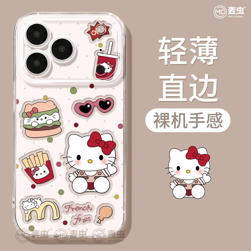 Bow Hello Kitty Suitable for Apple 17Promax Mobile Phone Case Apple 16 New Iphone15Pro Cute - Image 4
