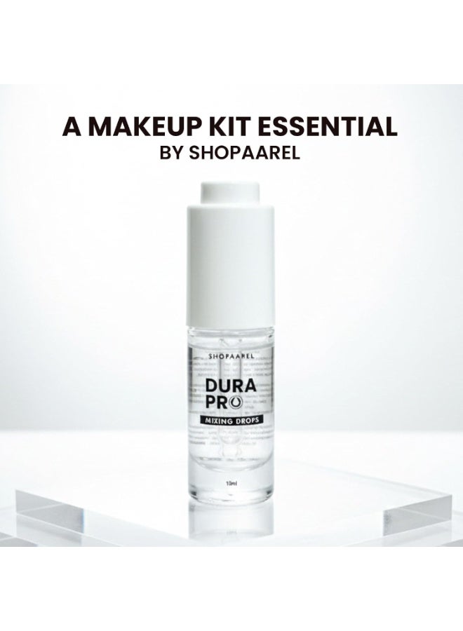 شوبارل قطرات Shopaarel Dura Pro لخلط المكياج - سائل لإعادة الحيوية للمكياج الجاف وإصلاح المكياج المكسور - شفاف، 10 مل - Image 3