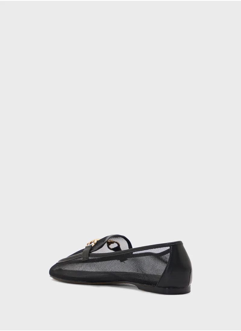 ELLA Mesh Trim Detail Mocassin