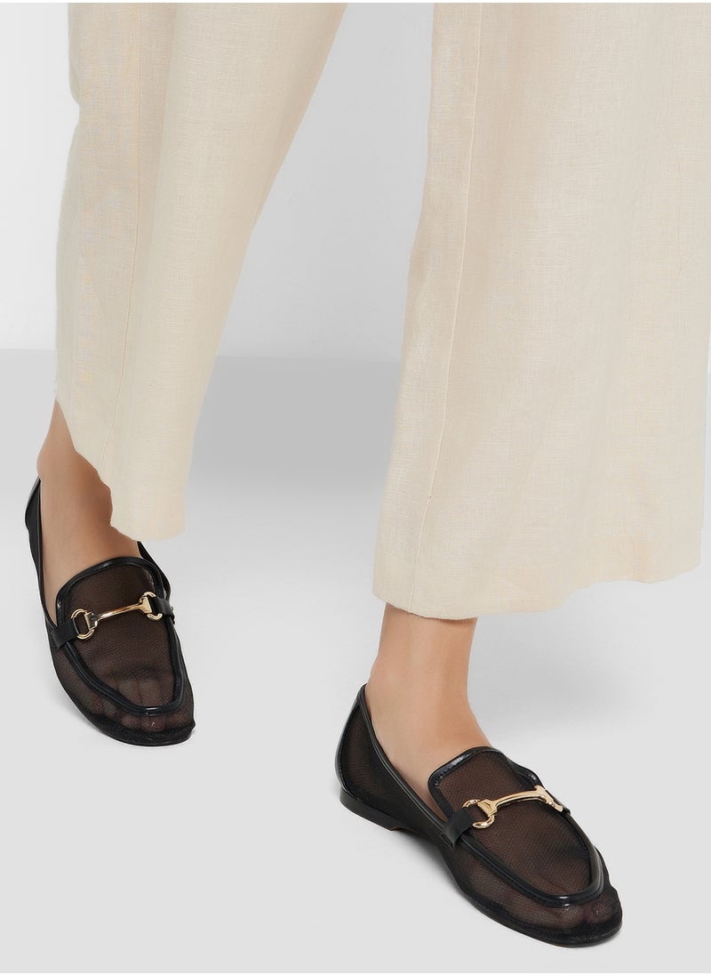 ELLA Mesh Trim Detail Mocassin  - Image 5