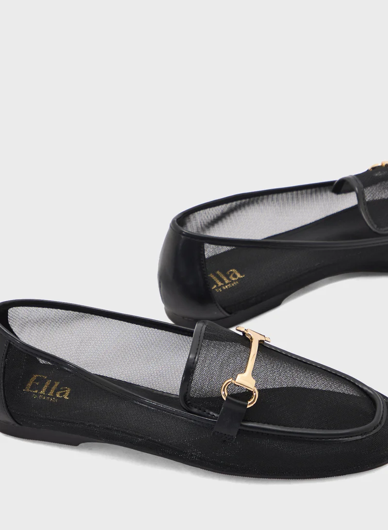 ELLA Mesh Trim Detail Mocassin