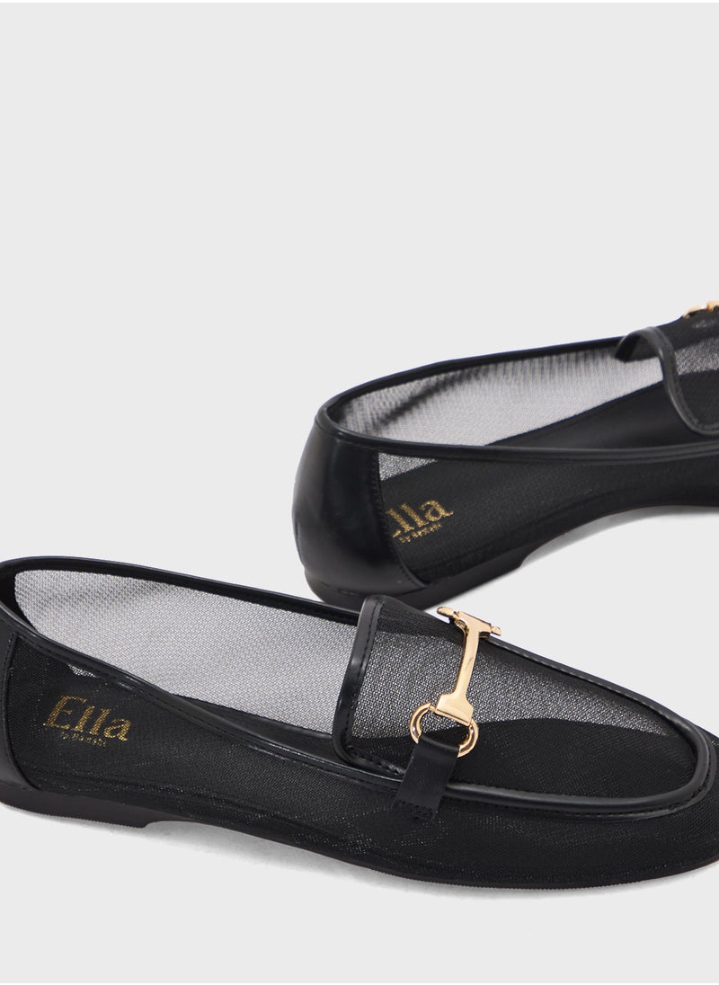 ELLA Mesh Trim Detail Mocassin  - Image 4