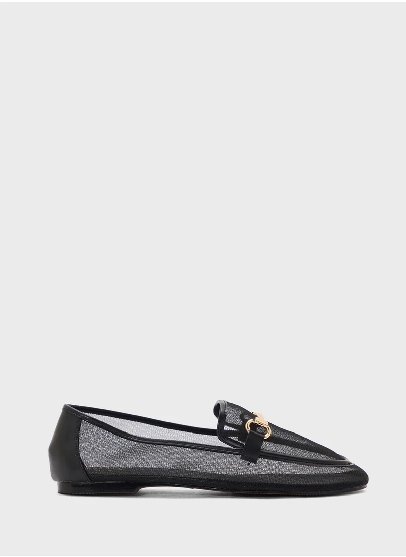 ELLA Mesh Trim Detail Mocassin