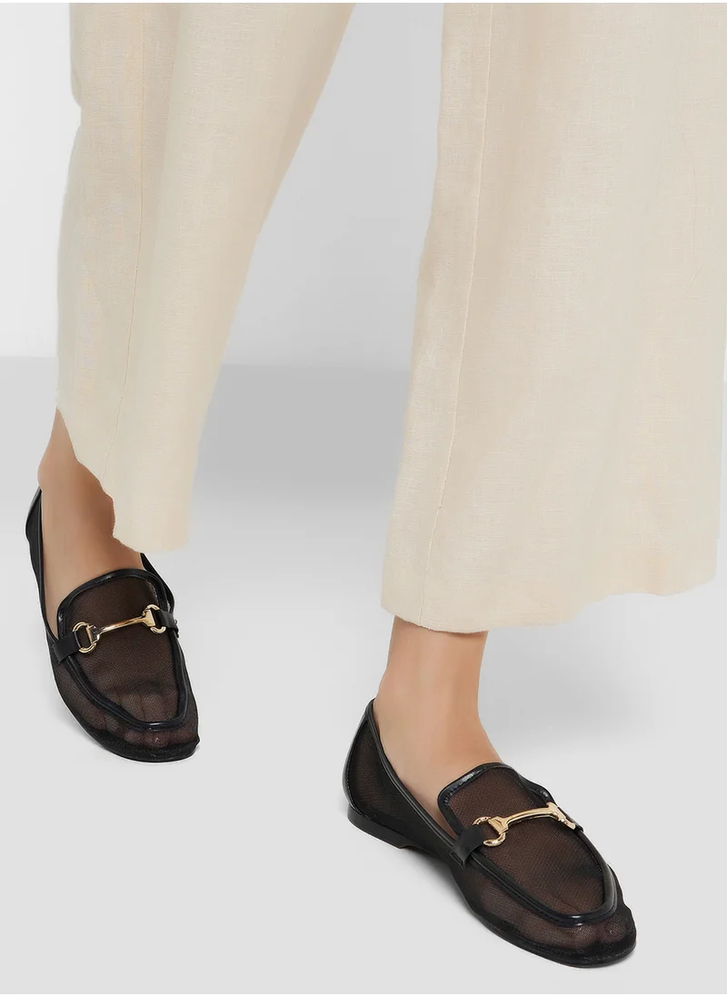 ELLA Mesh Trim Detail Mocassin