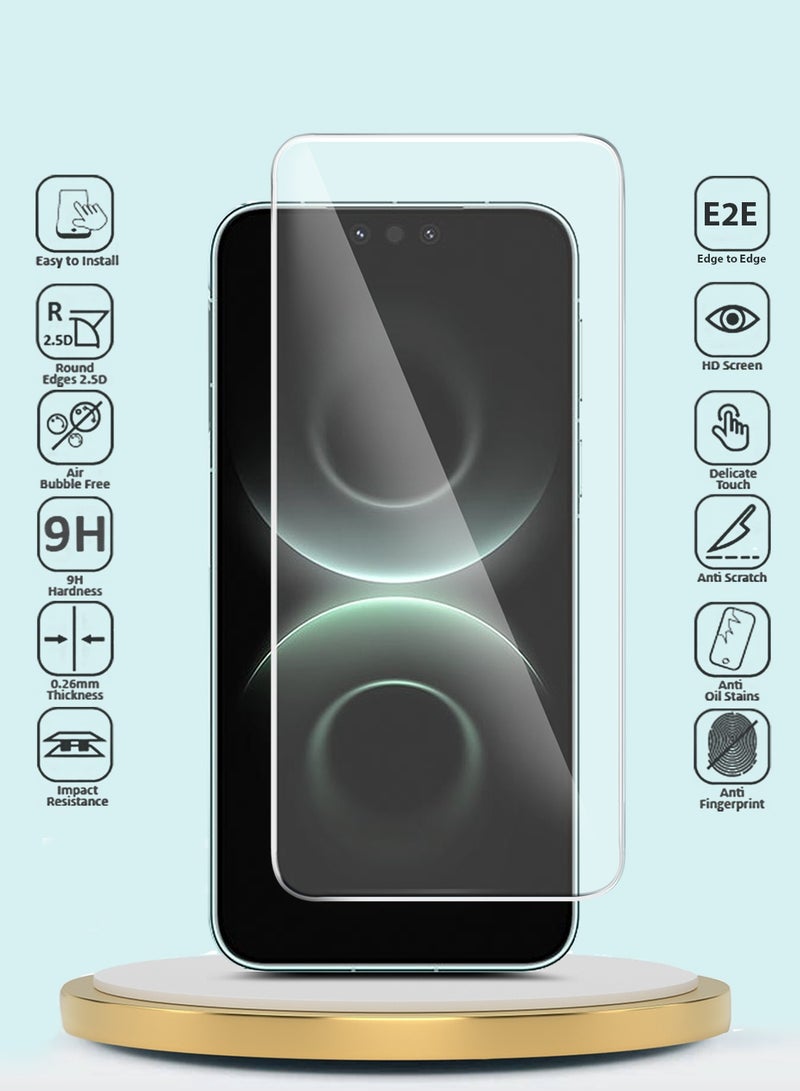 GMAX Huawei Mate 80 5G 2025 GMAX Premium Series Curved Edges 9H 2.5D Tempered Glass Screen Protector - Clear - Image 2