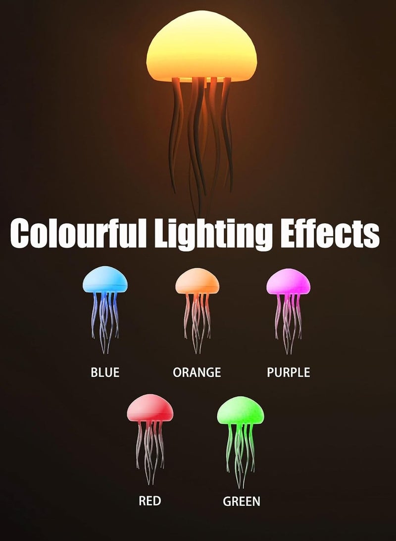 بورتوني مصباح قنديل البحر LED خيالي قنديل البحر ضوء RGB متدرج للتحكم الصوتي مصباح مزاج قنديل البحر مع مخالب الرقص للأطفال غرف نوم غرفة المعيشة إضاءة جو ديكورية - Image 4