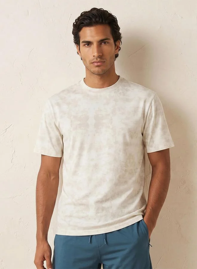 Splash Active Printed Crew Neck T-shirt