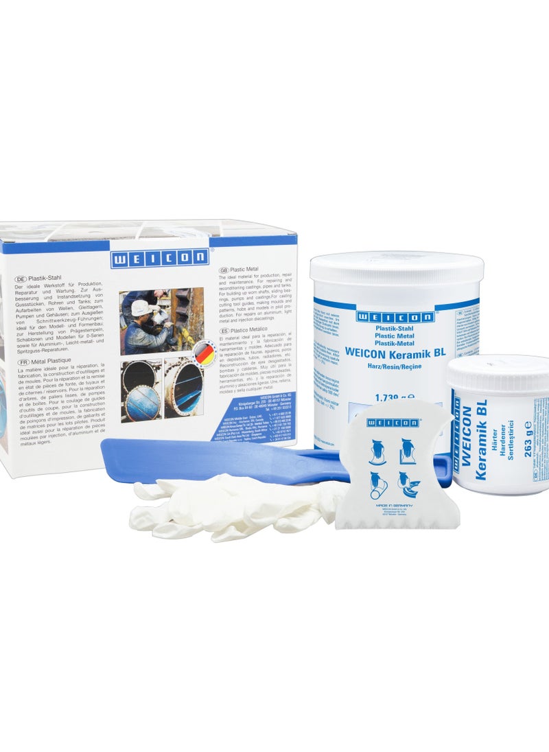 Weicon - Weicon Epoxy Resin Plastic Steel Ceramic Bl, 2 Kg, For Repair & Wear Protection - Image 1