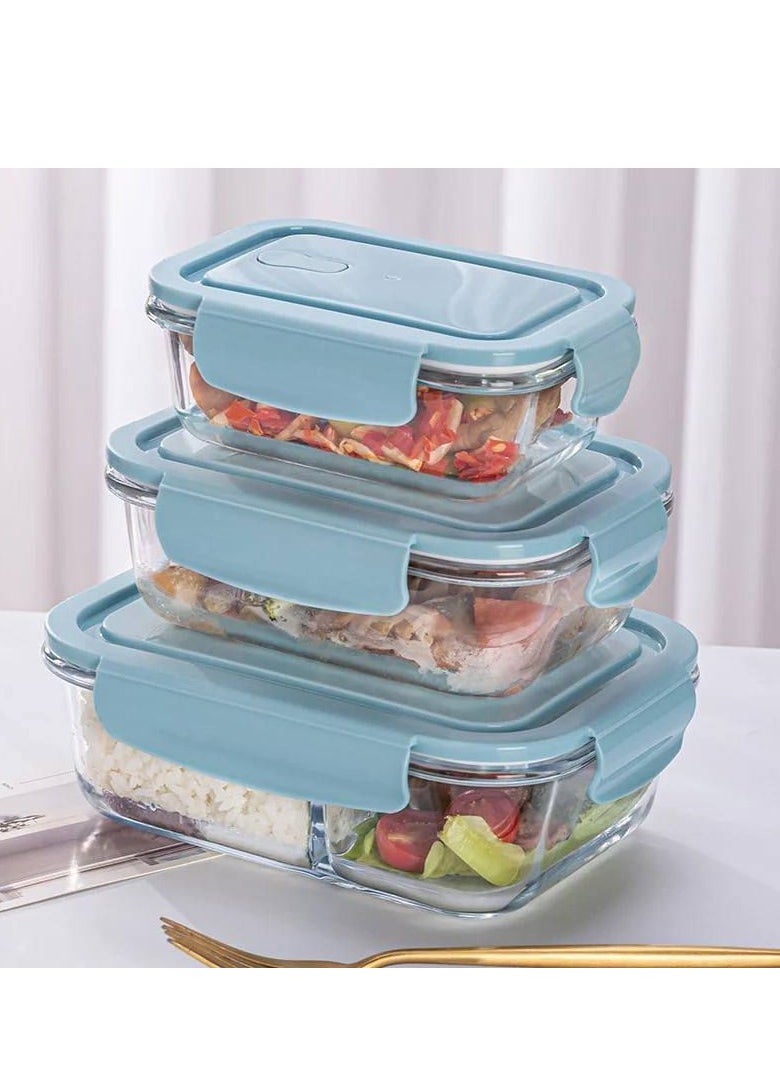 Generic Pyrex Fridge Organizer Set  3 Glass Containers  - Image 1