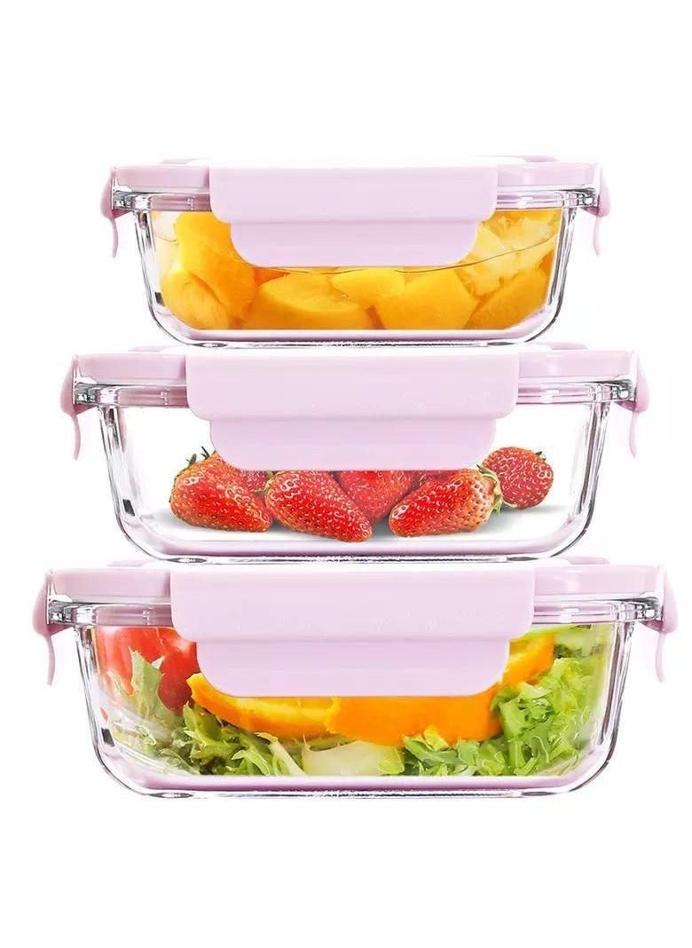 Generic Pyrex Fridge Organizer Set  3 Glass Containers  - Image 2