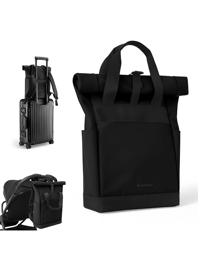 KIKKABOO CERISE Wickelrucksack, Mommy Bag, Kinderwagenbefestigungen, Große Kapazität, Tragbare Wickelunterlage, Thermotasche, Wasserfeste Tasche, Mehrzwecktasche - Image 1