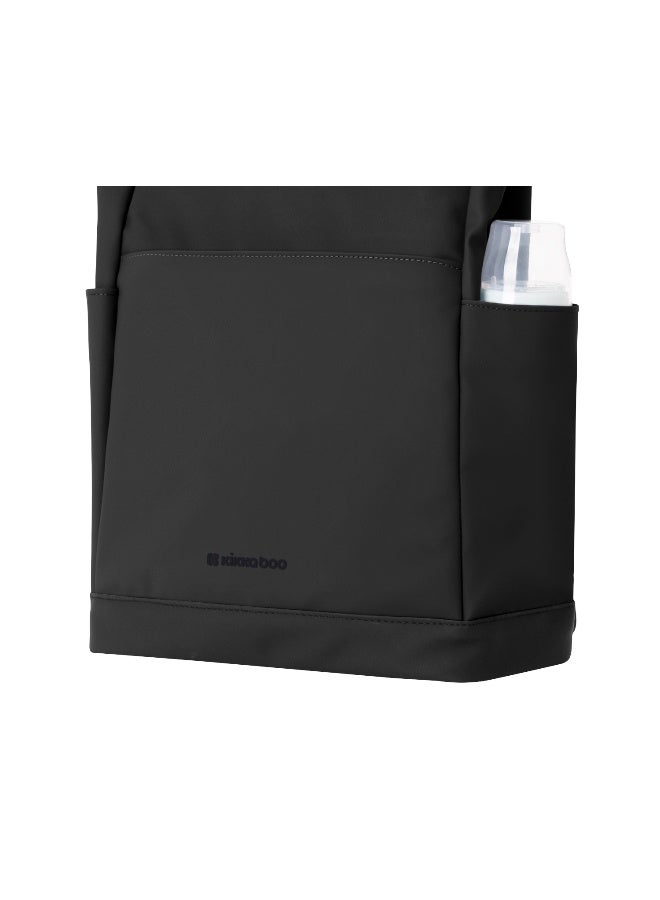 KIKKABOO حقيبة سيريز القابلة للطي، حقيبة الأم، تثبيتات عربة الأطفال، سعة كبيرة، وسادة تغيير محمولة، حقيبة حرارية، حقيبة مقاومة للماء، حقيبة متعددة الاستخدامات - Image 4