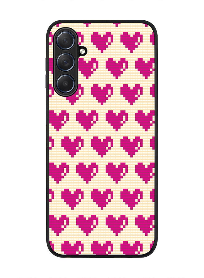 Rugged Black edge case for Samsung Galaxy M54 5G, Slim fit Soft Case Flexible Rubber Edges Anti Drop TPU Gel Thin Cover -  Pixel Hearts