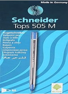 Schneider Schneider Tops 505 Ballpoint Pens Pack of 3 Paste Medium Blue Box 10 