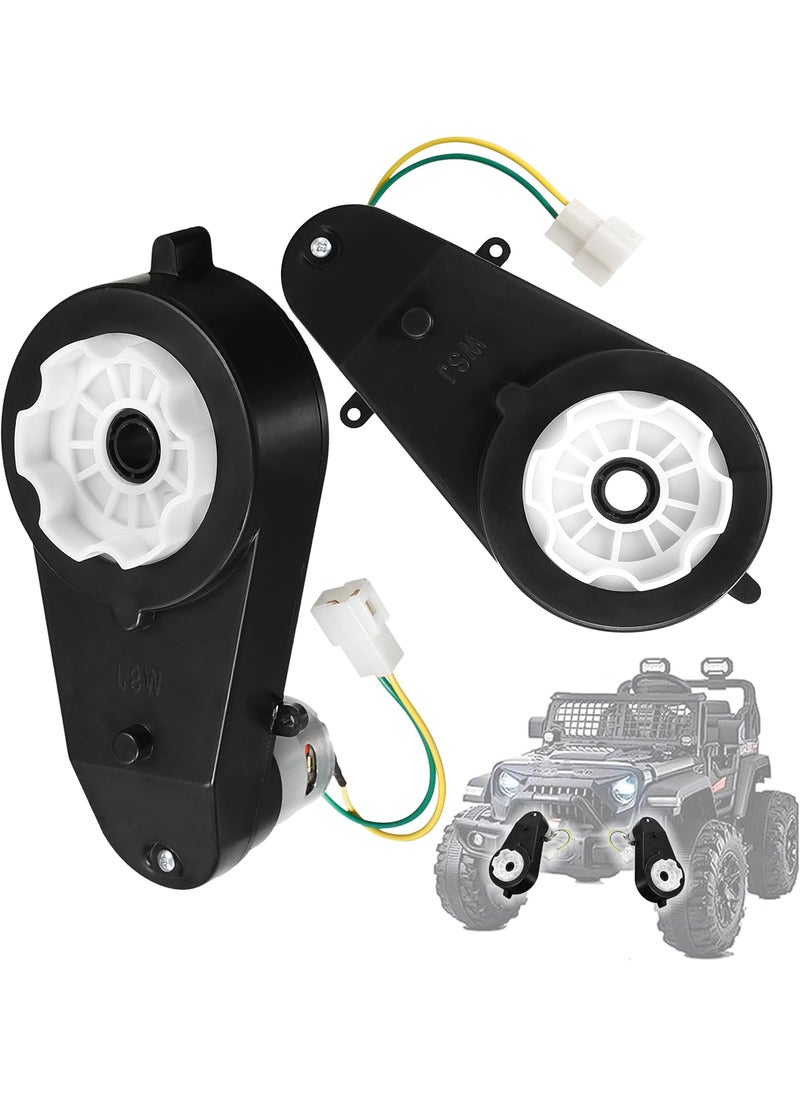 LAZORA 2Pcs 12V 40000RPM Kids Ride On Car Gearbox Motor Power Wheel Motor Upgrade Gearbox Motorcycles High Speed RS550 Drive Engine Match Kids Ride On Toys Car Gearbox  - Image 1