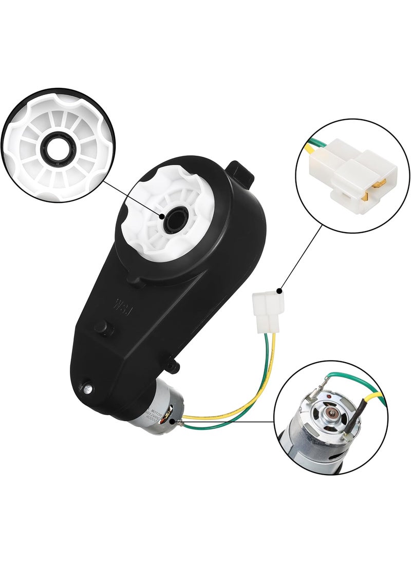LAZORA 2Pcs 12V 40000RPM Kids Ride On Car Gearbox Motor Power Wheel Motor Upgrade Gearbox Motorcycles High Speed RS550 Drive Engine Match Kids Ride On Toys Car Gearbox  - Image 3