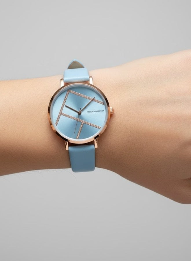 French Connection Women's Analog Watch Blue Strap - Image 5