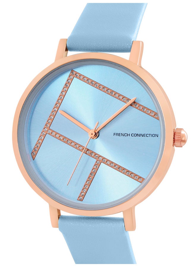 French Connection Women's Analog Watch Blue Strap - Image 2