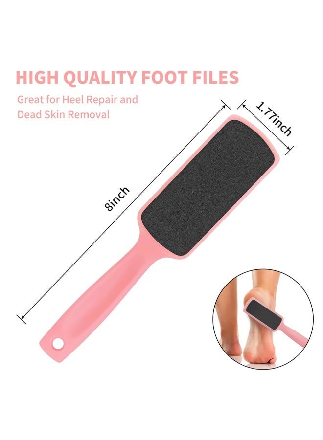مبرد قدم، مقشر قدم مزدوج الجوانب، يزيل الجلد الميت والجلد القاسي من الكعبين المتشققين - متعدد الألوان - Image 3