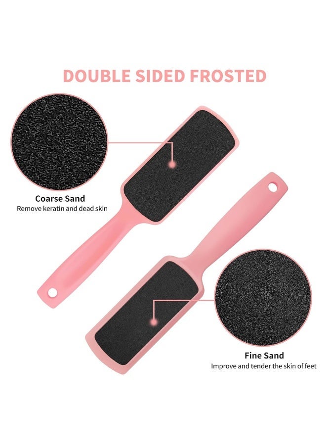 مبرد قدم، مقشر قدم مزدوج الجوانب، يزيل الجلد الميت والجلد القاسي من الكعبين المتشققين - متعدد الألوان - Image 4