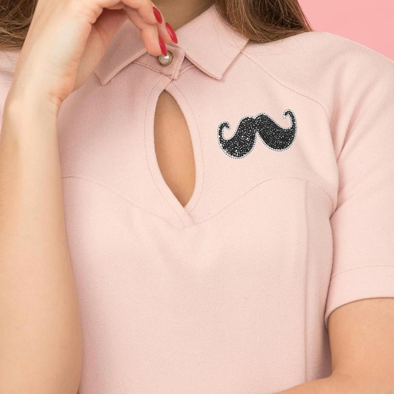 ABOOFAN 2pcs Mustache Beard Iron on Patches for DIY Clothing Repair, Fashion Applique for Hats, Bags, Jeans, and Jackets - Image 5