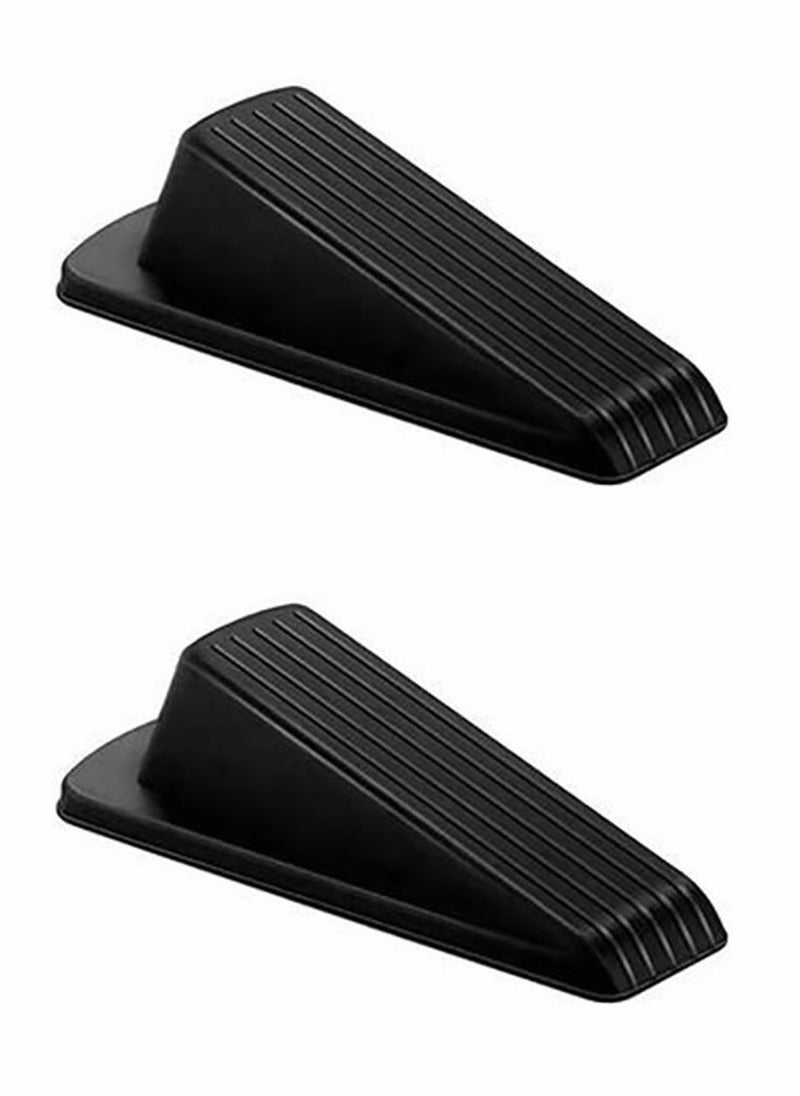 Door Stopper Set Slip Resistant Heavy Duty Design Doorstops Work on All Surfaces Carpet Floors 2 Pcs