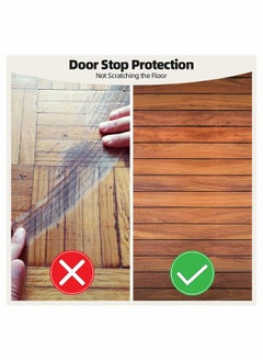 Generic Door Stopper Set Slip Resistant Heavy Duty Design Doorstops Work on All Surfaces Carpet Floors 2 Pcs  - Image 4