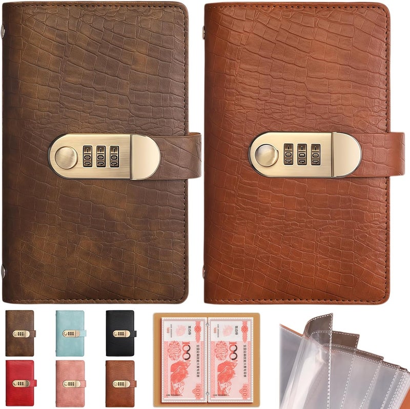 ODYSITE 2027 New 100 Transparent Pocket Currency Collectors Album， Lockable Savings Book, Money Saving Binder, for Collector Dollar Bill Cash Storage Collecting Supplies - Image 2