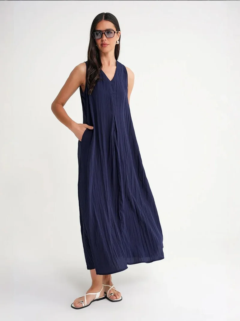 MixRay Mixray V-Neck Maxi Dress
