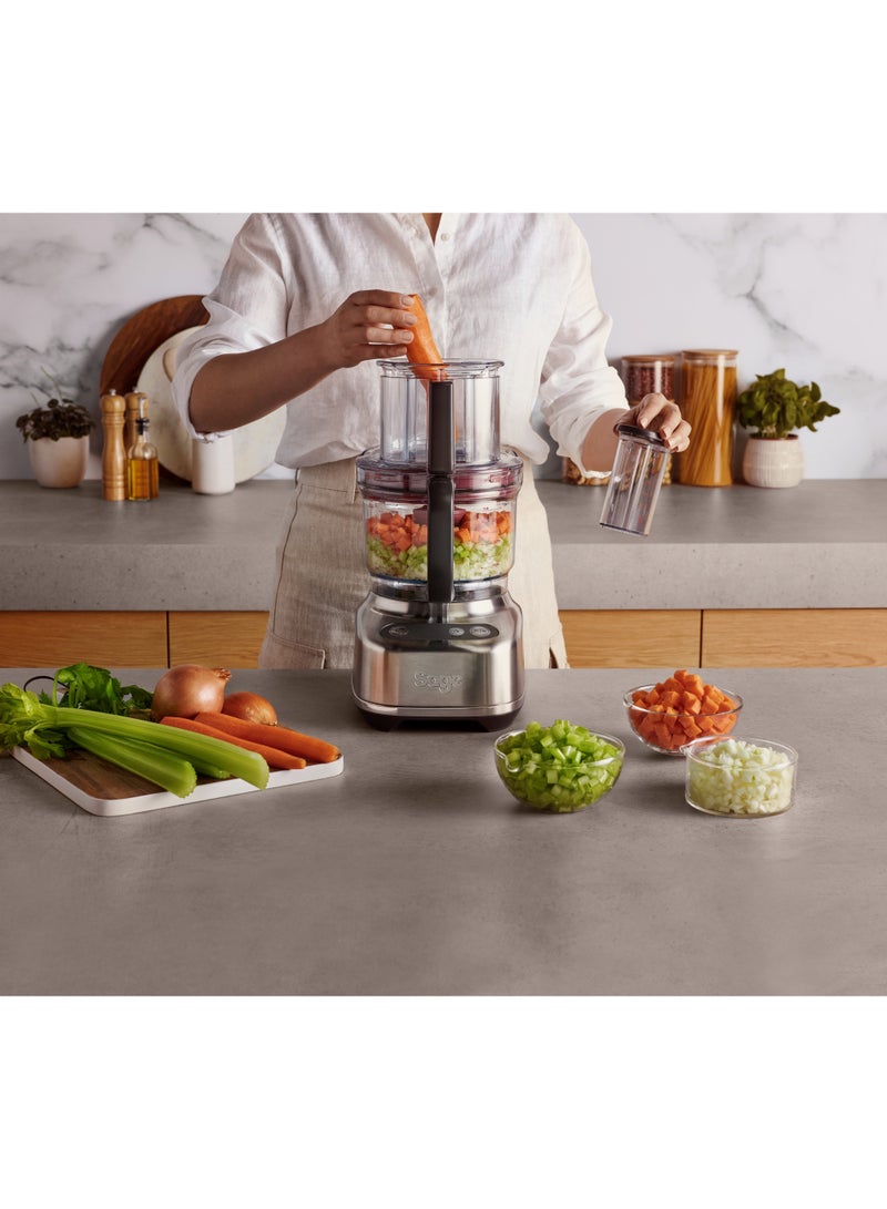 Sage The Paradice 9 Food Processor - With Dicing Kit, S-blade, Reversible Shredder, Adjustable Slicer & Dough Blade, Brushed Stainless Steel - UAE Version, 2 Year Manufacturer Warranty - Image 5