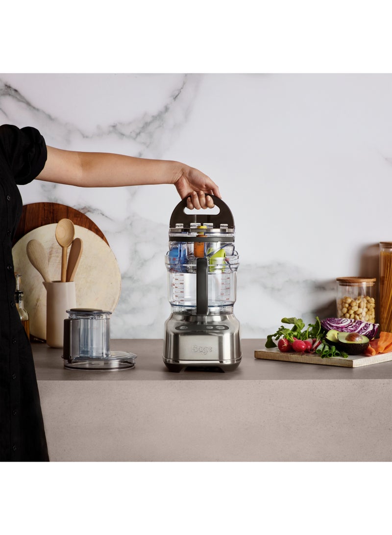 Sage The Paradice 9 Food Processor - With Dicing Kit, S-blade, Reversible Shredder, Adjustable Slicer & Dough Blade, Brushed Stainless Steel - UAE Version, 2 Year Manufacturer Warranty - Image 3