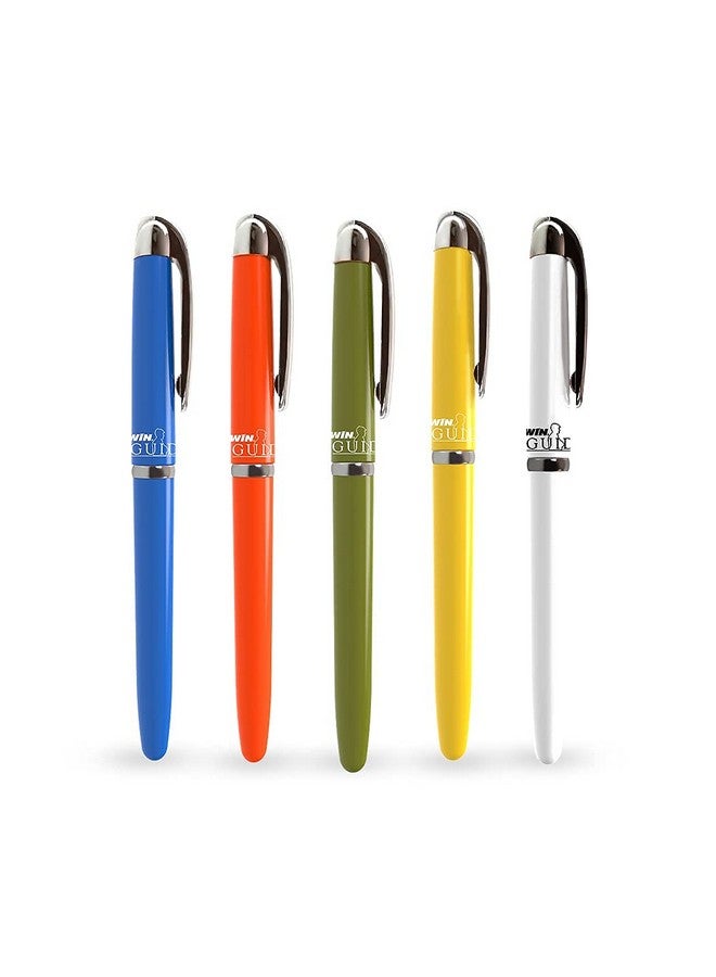 دبليو آي أن أقلام حبر جاف من WIN Guide | ١٠ أقلام حبر أزرق و١٠ عبوات إعادة تعبئة | رأس ٠٫٦ مم لكتابة سلسة | أقلام قابلة لإعادة التعبئة للطلاب | للاستخدام المدرسي والمكتبي والتجاري | أدوات مكتبية للامتحانات - Image 2