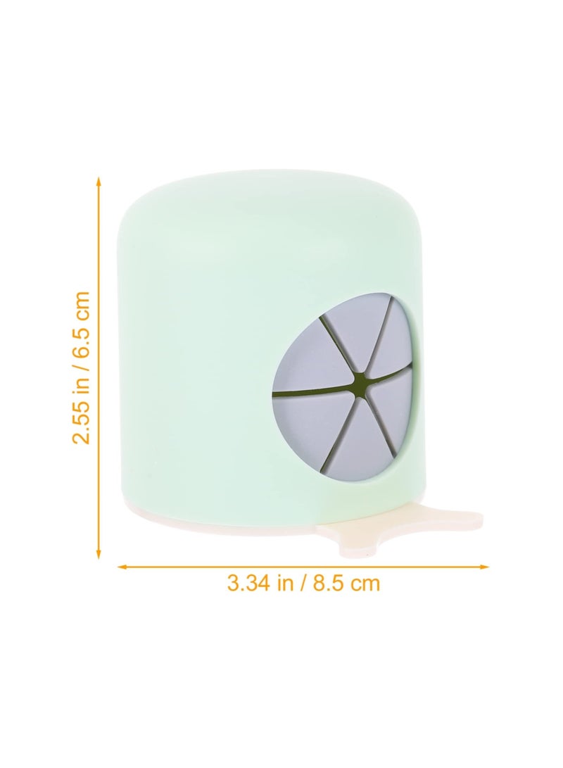 2 Pack Self-Adhesive Snail Toothbrush Holder for Bathroom and Dormitory, Punch-Free Mini Organizer for Electric Toothbrush and Toothpaste in Green and Grey - Image 3