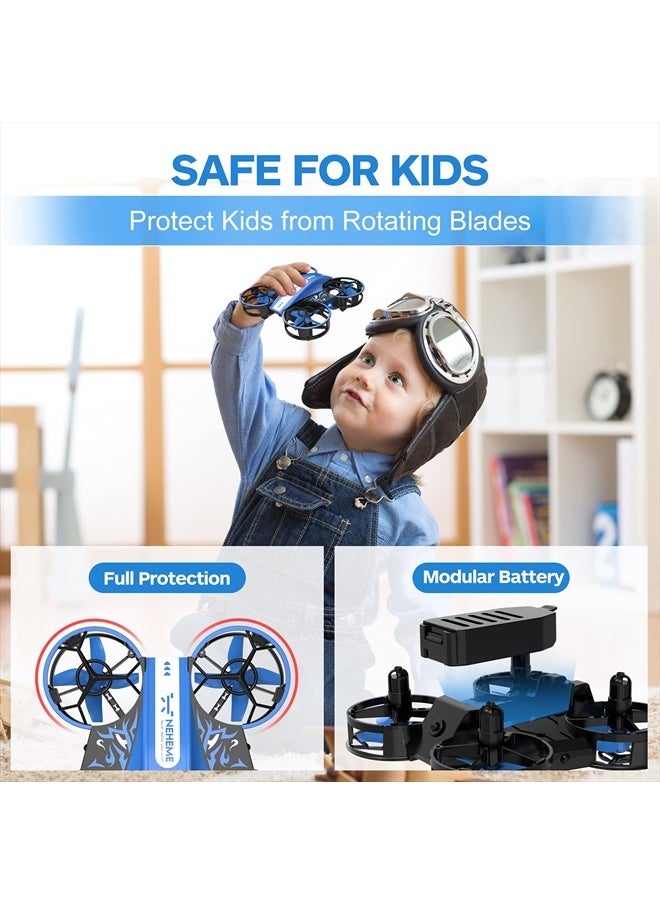NH330 Drone for Kids and Beginner, Mini Drone with Auto Hover, Headless Mode, 3D Flip and Throw to Go, Kids Toys Gift RC Quadcopter with Propeller, Easy to Fly Toys Drone for Boys Girls
