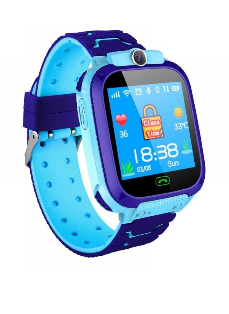 XO - Ultra-thin Waterproof Kids Tracker Phone Call For Boys Girls Sport Smart Watch Blue - Image 1