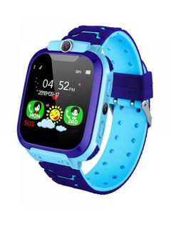 Ultra-thin Waterproof Kids Tracker Phone Call For Boys Girls Sport Smart Watch Blue