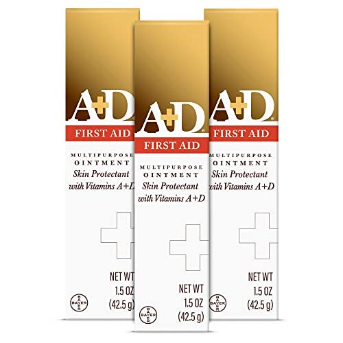AD A+D First Aid Ointment, Multipurpose Dry Skin Moisturizer and Skin Protectant, 1.5 Oz (Pack of 3) - Image 1
