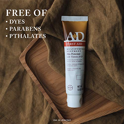 AD A+D First Aid Ointment, Multipurpose Dry Skin Moisturizer and Skin Protectant, 1.5 Oz (Pack of 3) - Image 4