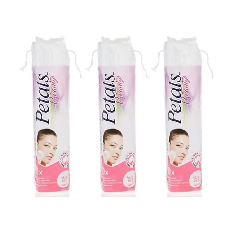 Petals Beauty Make up Pads 80ps Per Roll - Pack of 3 Rolls