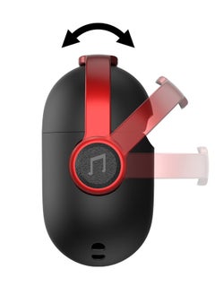 Generic Airpods 3 Case, Airpods 3rd Generation Case with Lock, Airpods 3 Generation Protective Case, Soft TPU Shockproof Cover with Keychain for Apple Airpods 3 2021 (Black/Red)  - Image 2