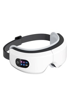 Excefore Eye Massager with Heat and Vibration, Hot Compress Eye Mask, Bluetooth Music Rechargeable Eye Protector, for Relax and Reduce Eye Strain Dark Circles Eye Bags Dry Eye Improve (White)  - Image 2