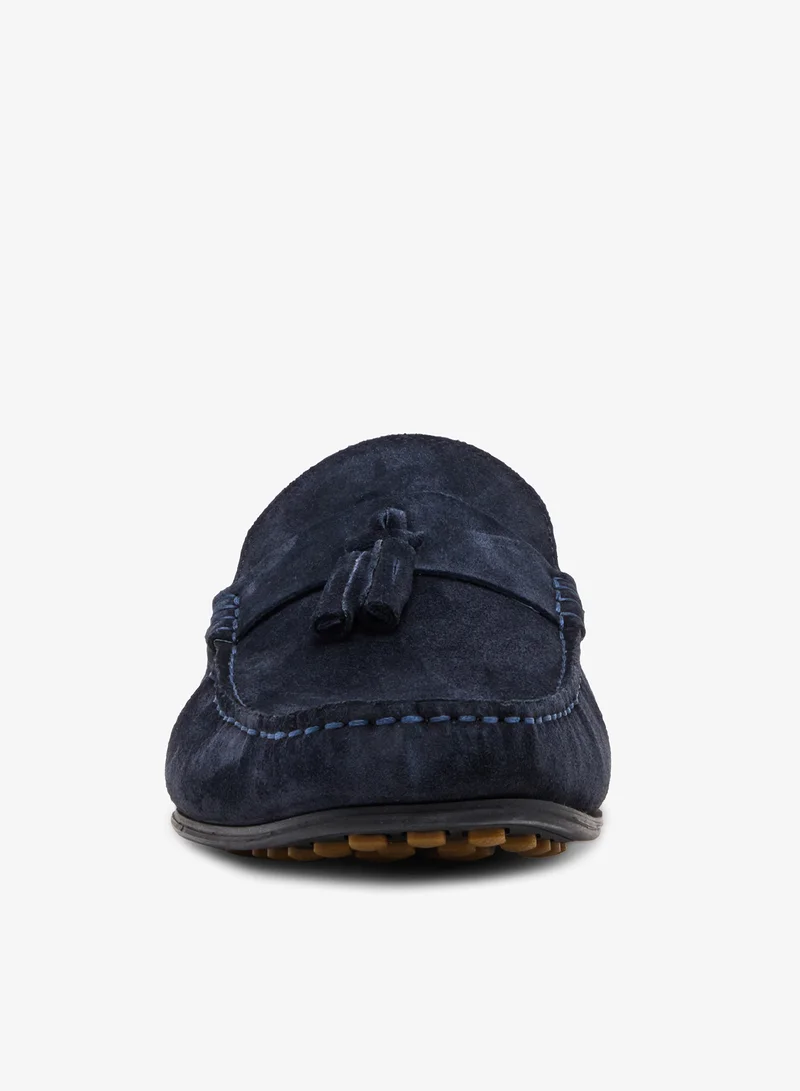 Steve Madden NAVY SUEDE Harringlor Suede Tassel Loafers for Men | Best Price UAE