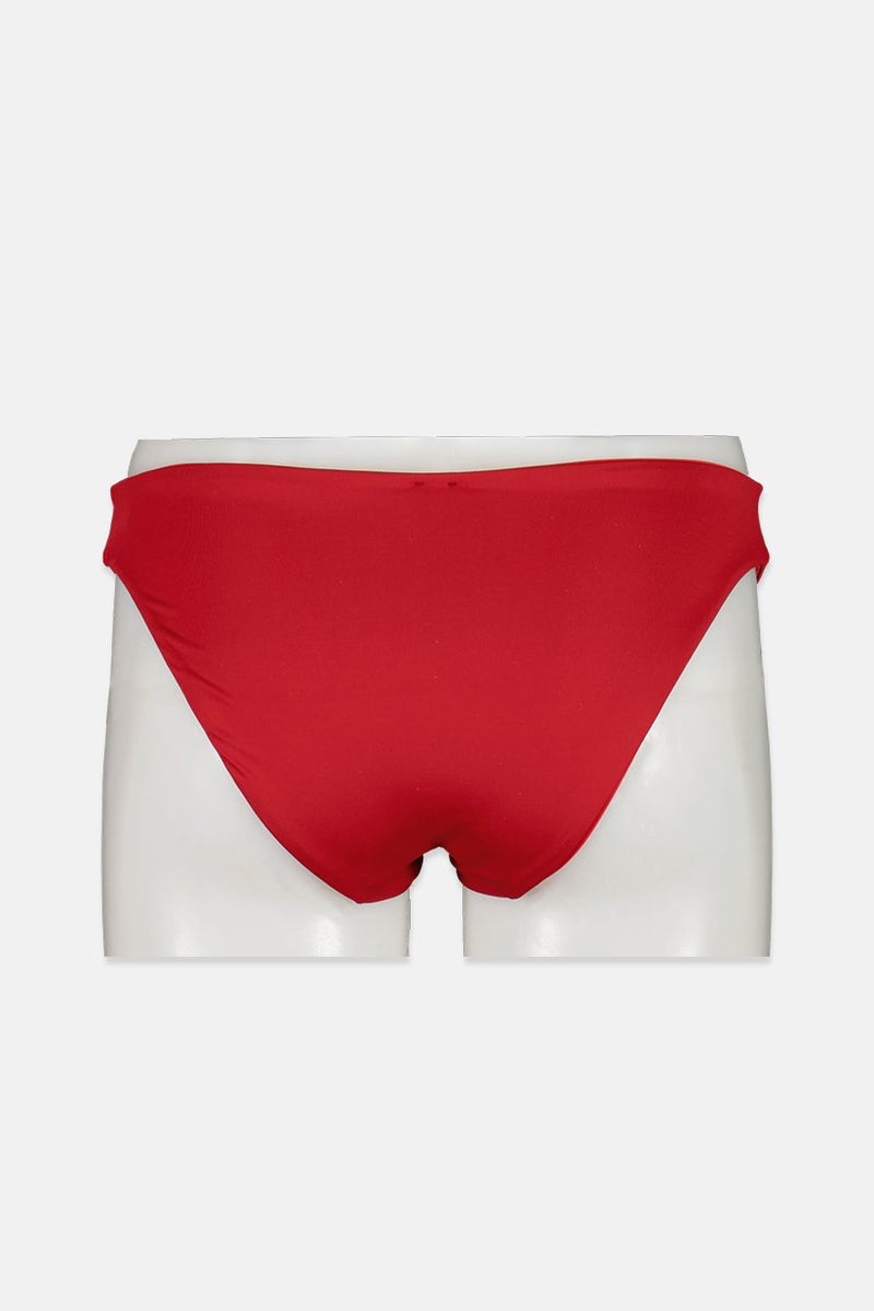 women'secret Women Plain Bikini Bottom, Red - Image 2