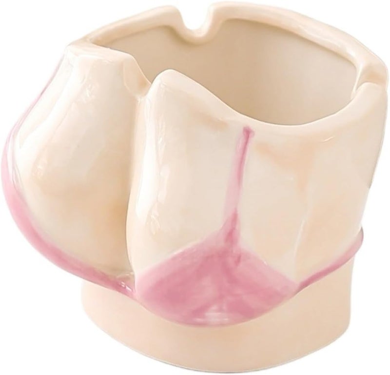 A Ceramic Ashtray - Creative Personality - Use For Living Room Home Office(Purple) - Image 1