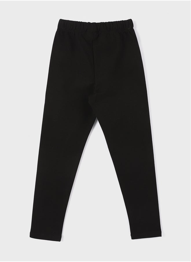 LC WAIKIKI Elastic Waist Printed Girl Tights  - Image 2