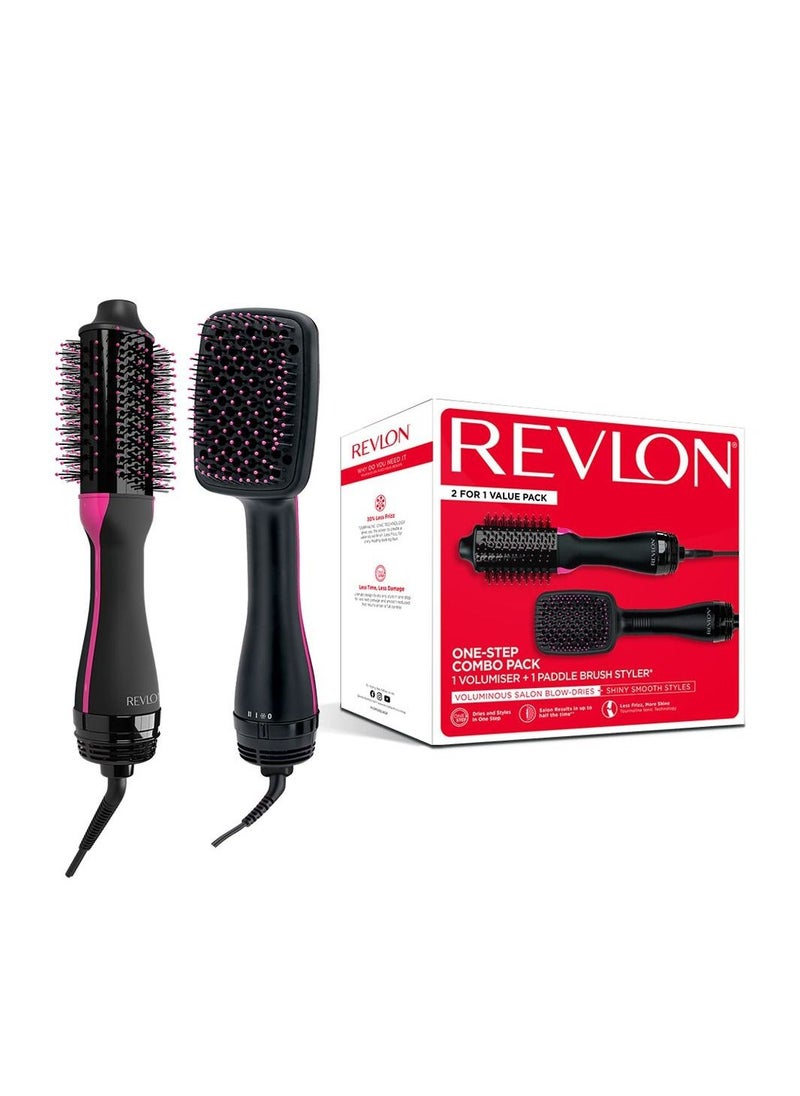Revlon - One Step Combo Pack 1 Volumizer With Paddle Brush Styler RVDR5282ARBGP Revlon - Image 1
