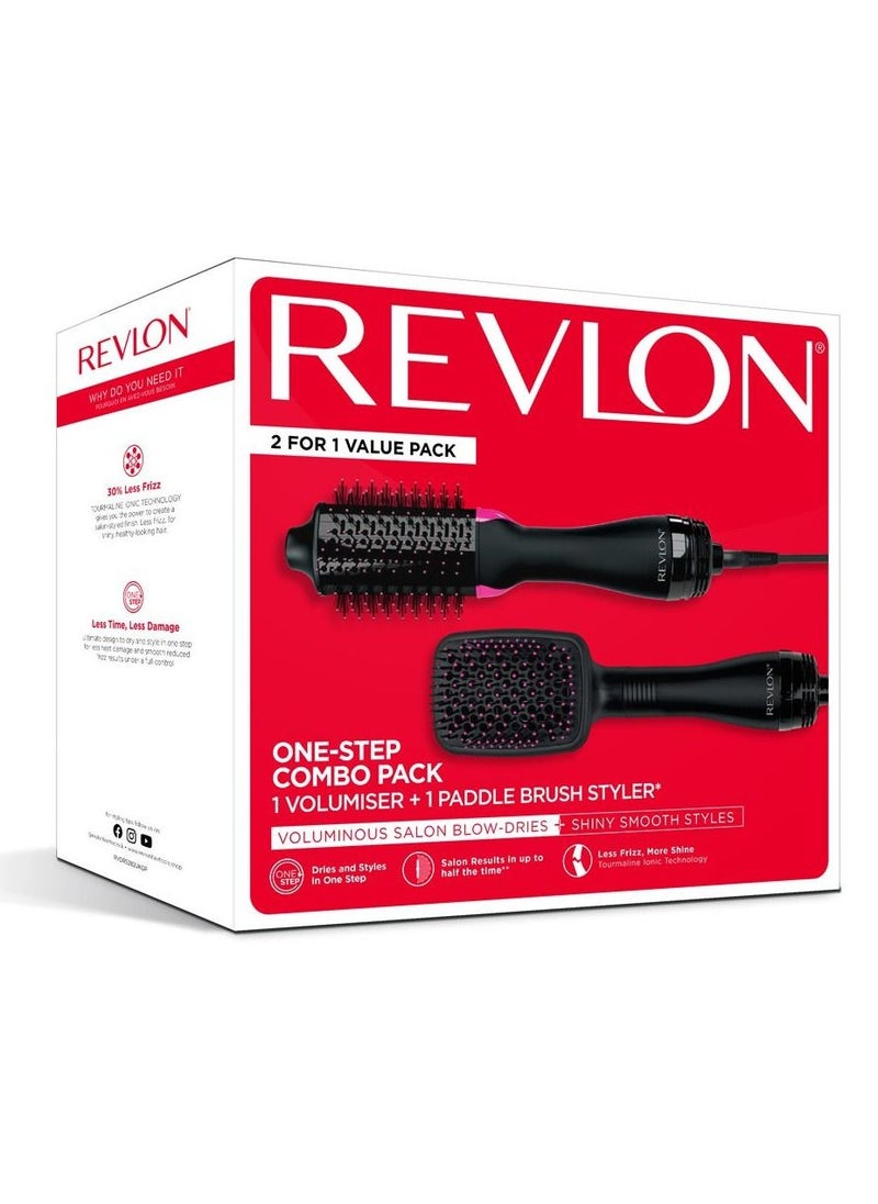 Revlon - One Step Combo Pack 1 Volumizer With Paddle Brush Styler RVDR5282ARBGP Revlon - Image 1