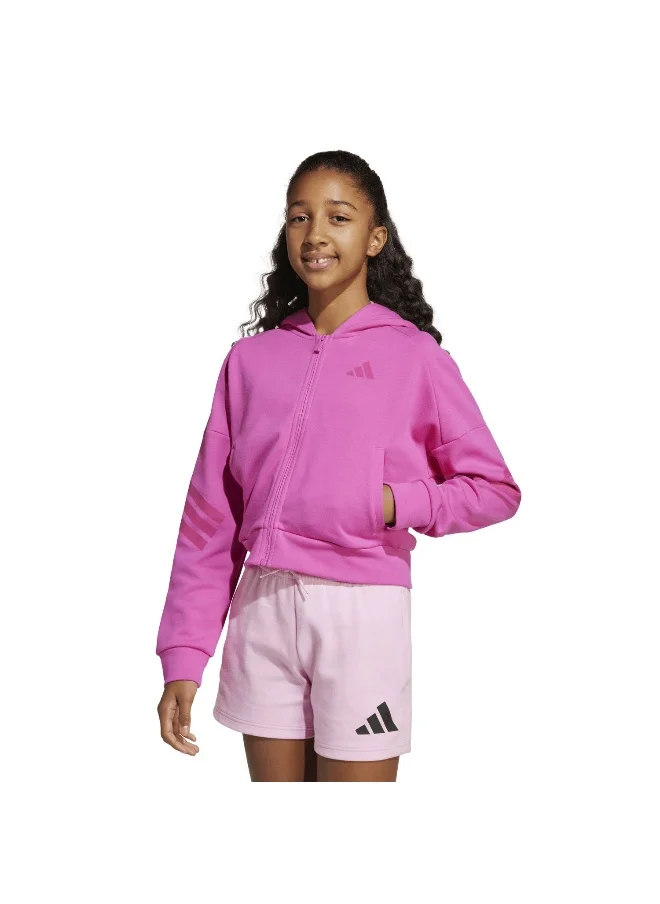 Adidas adidas future icons 3 stripes full zip track women hooded top