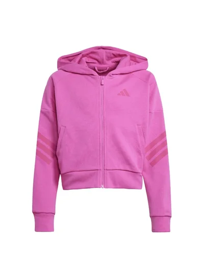 Adidas adidas future icons 3 stripes full zip track women hooded top